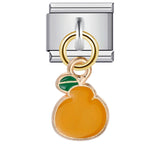 Summer Colorful Vegetable and Fruit Series Italian Module Bracelet Titanium Steel Welding Drip Oil DIY Personalized Splicing Bracelet Summer Colorful Vegetable and Fruit Series Italian Module Bracelet Titanium Steel Welding Drip Oil DIY Personalized Splicing Bracelet