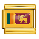 Gold Base World Flag Photo Resin Italian Charm Bracelet DIY Stainless Steel Stretch Watch Band Wristband Gold Base World Flag Photo Resin Italian Charm Bracelet DIY Stainless Steel Stretch Watch Band Wristband