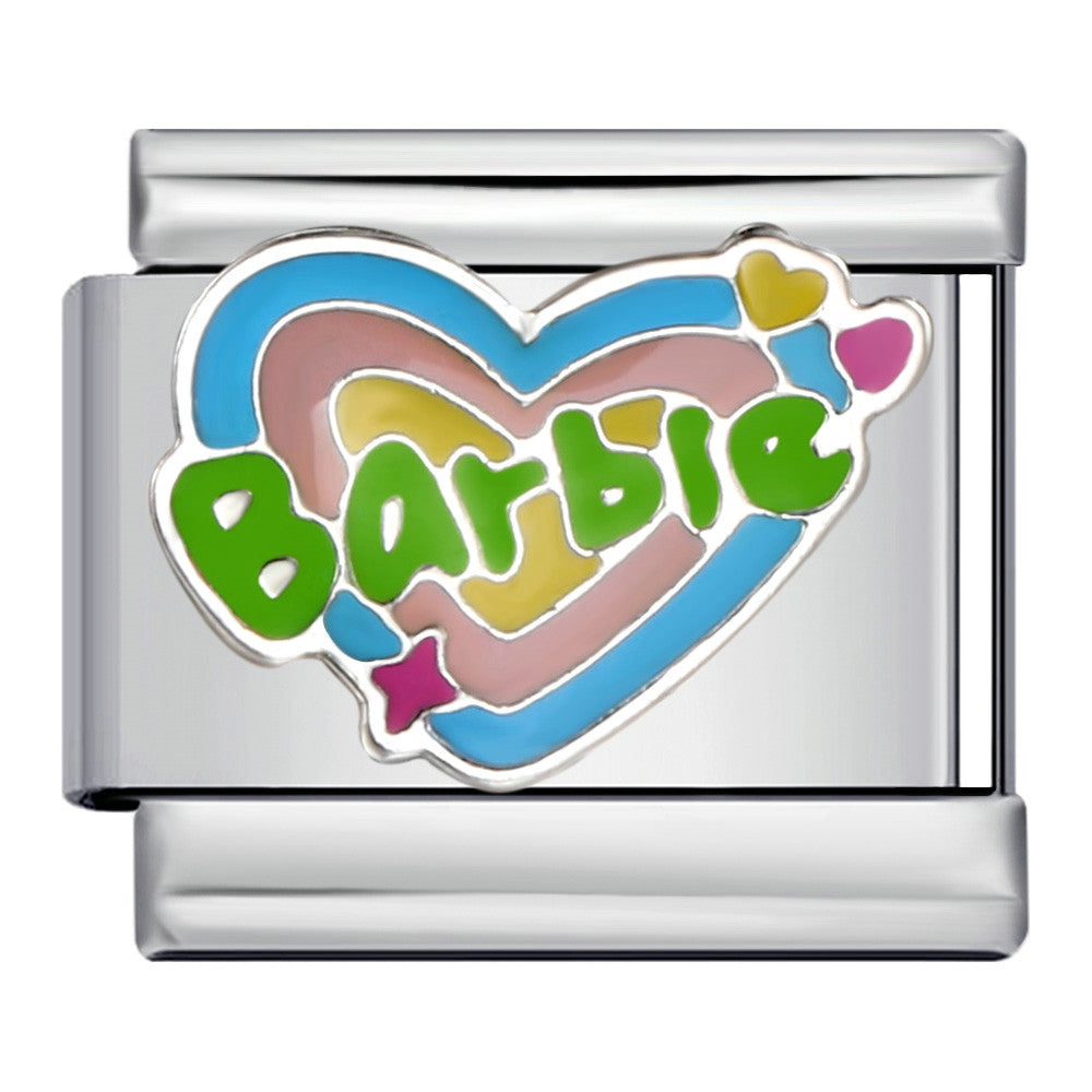 Romantic Pink Italian Modular Bracelet Titanium Steel Welding DIY Charm Bracelet Fairy Gift for Girls Romantic Pink Italian Modular Bracelet Titanium Steel Welding DIY Charm Bracelet Fairy Gift for Girls