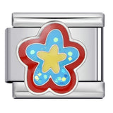 Italian Module Bracelet Flower Series Titanium Steel Drip Oil Welding Pattern DIY Elastic Splicing Fashion Bracelet Italian Module Bracelet Flower Series Titanium Steel Drip Oil Welding Pattern DIY Elastic Splicing Fashion Bracelet