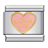 Cross Border Hot Selling Love Series Titanium Steel Welding Drip Oil Wristband Cartoon DIY Italian Module Bracelet Wholesale Cross Border Hot Selling Love Series Titanium Steel Welding Drip Oil Wristband Cartoon DIY Italian Module Bracelet Wholesale