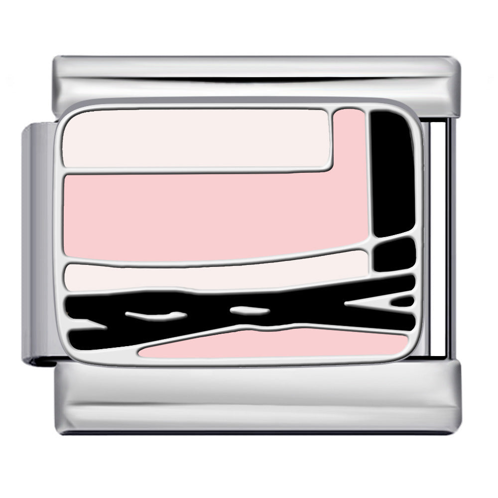 Cross Border Hot Selling Italian Module Bracelet Titanium Steel Drip Oil Welding Pattern DIY Watch Strap Chain Bracelet Wholesale Cross Border Hot Selling Italian Module Bracelet Titanium Steel Drip Oil Welding Pattern DIY Watch Strap Chain Bracelet Wholesale