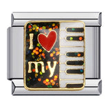 New Titanium Steel Gold Plated Welding Drip Oil DIY Italian Module Bracelet Italian Charm Bracelet New Titanium Steel Gold Plated Welding Drip Oil DIY Italian Module Bracelet Italian Charm Bracelet