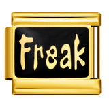 Italian Module Bracelet DIY Titanium Steel All Gold Welding Drip Oil Pattern Elastic Splicing Bracelet Accessory Italian Module Bracelet DIY Titanium Steel All Gold Welding Drip Oil Pattern Elastic Splicing Bracelet Accessory