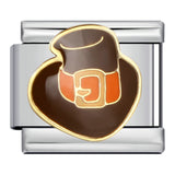 New Thanksgiving Series DIY Bracelet Stainless Steel Italian Module Bracelet Titanium Steel Welded Drip Oil Strap Chain New Thanksgiving Series DIY Bracelet Stainless Steel Italian Module Bracelet Titanium Steel Welded Drip Oil Strap Chain