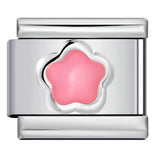 New Petal Stamping Series DIY Italian Module Bracelet Titanium Steel Gold Plated Drip Oil Splicing Strap Chain New Petal Stamping Series DIY Italian Module Bracelet Titanium Steel Gold Plated Drip Oil Splicing Strap Chain