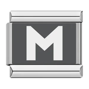 Laser Engraved 26 English Letters Italian Module Bracelet Stainless Steel Bracelet Italian Bracelet Laser Engraved 26 English Letters Italian Module Bracelet Stainless Steel Bracelet Italian Bracelet