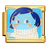 European and American Cross Border Cartoon Character Italian Module Bracelet Titanium Steel Welding Drip Oil Pattern DIY Splicing Bracelet European and American Cross Border Cartoon Character Italian Module Bracelet Titanium Steel Welding Drip Oil Pattern DIY Splicing Bracelet