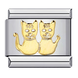 New Cute Animal Italian Modular Bracelet Titanium Steel Welding Oil Drip Cartoon DIY Fashion Wristband New Cute Animal Italian Modular Bracelet Titanium Steel Welding Oil Drip Cartoon DIY Fashion Wristband