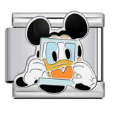 Italian Modular Bracelet Cartoon Character Series Stainless Steel Gold Plated DIY Elastic Link Bracelet Italian Modular Bracelet Cartoon Character Series Stainless Steel Gold Plated DIY Elastic Link Bracelet