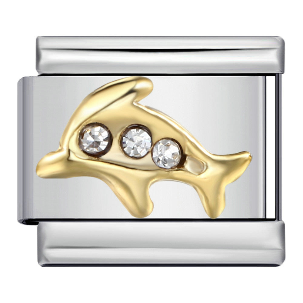 New Diamond Inlaid Titanium Steel Welding Drip Oil DIY Italian Module Bracelet Italian Charm Bracelet New Diamond Inlaid Titanium Steel Welding Drip Oil DIY Italian Module Bracelet Italian Charm Bracelet