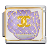 Exquisite Bag Series Italian Module Bracelet Color Welding Pattern DIY Personalized Bracelet Valentine's Day Gift Exquisite Bag Series Italian Module Bracelet Color Welding Pattern DIY Personalized Bracelet Valentine's Day Gift