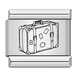 New Hat Backpack Pattern Italian Module Bracelet Titanium Steel Laser Carving DIY Strap Chain Wholesale New Hat Backpack Pattern Italian Module Bracelet Titanium Steel Laser Carving DIY Strap Chain Wholesale