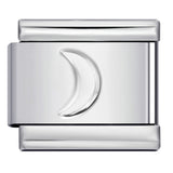 Concave Silver Titanium Steel Stamping Pattern DIY Italian Module Bracelet Italian Charm Bracelet Concave Silver Titanium Steel Stamping Pattern DIY Italian Module Bracelet Italian Charm Bracelet