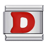 New Titanium Steel Red English Letter DIY Italian Module Bracelet Italian Charm Bracelet New Titanium Steel Red English Letter DIY Italian Module Bracelet Italian Charm Bracelet