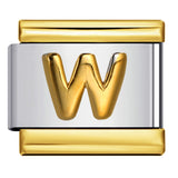 Gold Package Silver Convex Letter Italian Module Bracelet Stainless Steel DIY Elastic Splicing Strap Chain Wholesale Gold Package Silver Convex Letter Italian Module Bracelet Stainless Steel DIY Elastic Splicing Strap Chain Wholesale