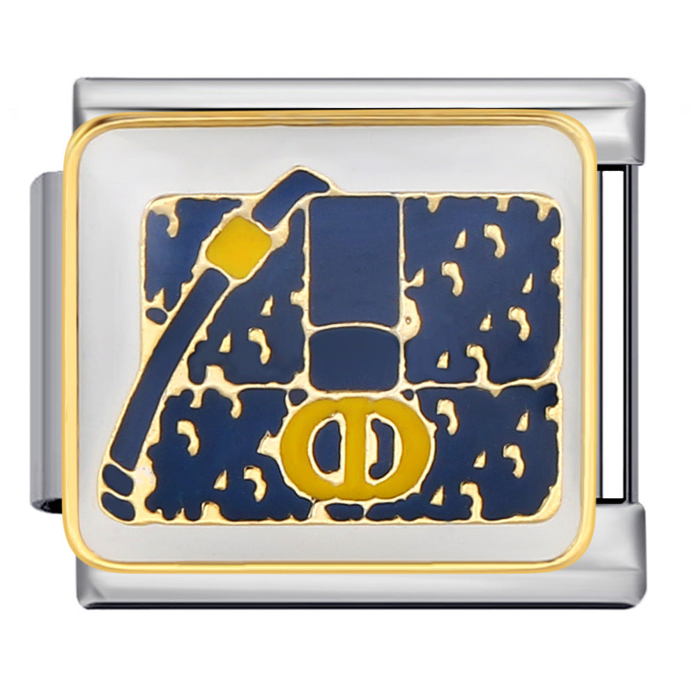 Exquisite Bag Series Italian Module Bracelet Color Welding Pattern DIY Personalized Bracelet Valentine's Day Gift Exquisite Bag Series Italian Module Bracelet Color Welding Pattern DIY Personalized Bracelet Valentine's Day Gift