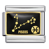 New 12 Constellation Series Italian Module Bracelet Stainless Steel Welding Gold Plating Drip Oil DIY Pattern Bracelet New 12 Constellation Series Italian Module Bracelet Stainless Steel Welding Gold Plating Drip Oil DIY Pattern Bracelet