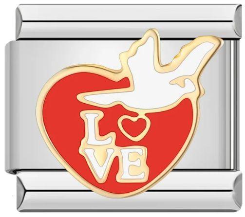 Italian Module Bracelet Peace Series Stainless Steel Welding Drip Oil Pattern DIY Elastic Splicing Strap Chain Italian Module Bracelet Peace Series Stainless Steel Welding Drip Oil Pattern DIY Elastic Splicing Strap Chain