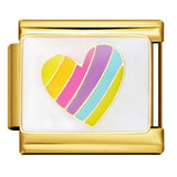 Full Gold Love Italian Module Bracelet Titanium Steel Welding Drip Oil DIY Elastic Splicing Strap Chain Wholesale Full Gold Love Italian Module Bracelet Titanium Steel Welding Drip Oil DIY Elastic Splicing Strap Chain Wholesale