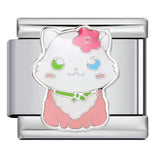 Cross Border Halloween Italian Module Bracelet Gothic Titanium Steel Welding Drip Oil DIY Bracelet Cross Border Halloween Italian Module Bracelet Gothic Titanium Steel Welding Drip Oil DIY Bracelet