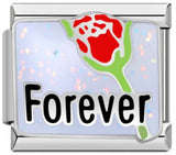 New Flower Series Titanium Steel Bracelet Welding Pattern Drip Oil DIY Italian Module Bracelet Strap Chain Wholesale New Flower Series Titanium Steel Bracelet Welding Pattern Drip Oil DIY Italian Module Bracelet Strap Chain Wholesale