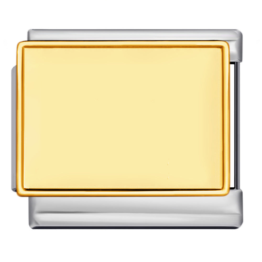 New Photo Empty Base Italian Module Bracelet Round Heart Shaped Titanium Steel DIY Free Splicing Bracelet Accessories New Photo Empty Base Italian Module Bracelet Round Heart Shaped Titanium Steel DIY Free Splicing Bracelet Accessories