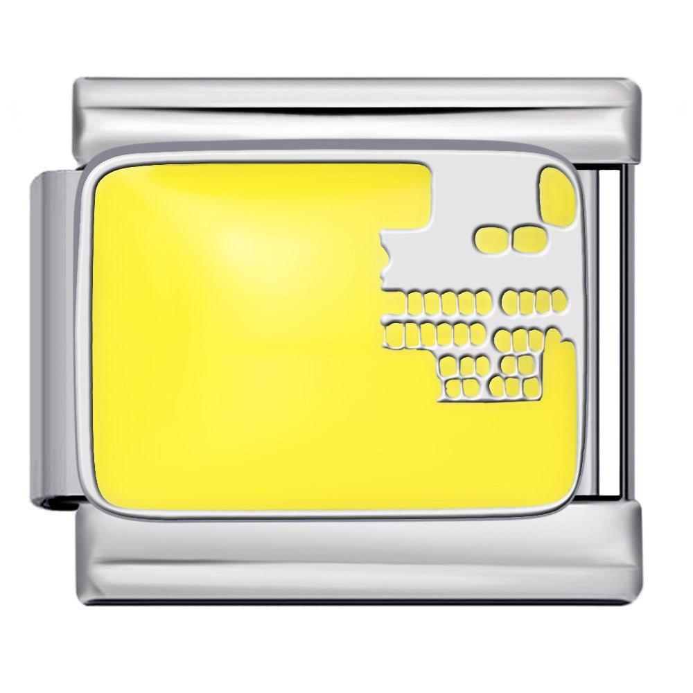 New Stainless Steel Welding Drip Oil DIY Bracelet Italian Module Bracelet Colorful Pattern Personalized Splicing Bracelet New Stainless Steel Welding Drip Oil DIY Bracelet Italian Module Bracelet Colorful Pattern Personalized Splicing Bracelet