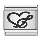 Cross Border Hot Selling Laser Engraving Heart-shaped Series Titanium Steel Handmade DIY Italian Module Bracelet Wholesale Cross Border Hot Selling Laser Engraving Heart-shaped Series Titanium Steel Handmade DIY Italian Module Bracelet Wholesale