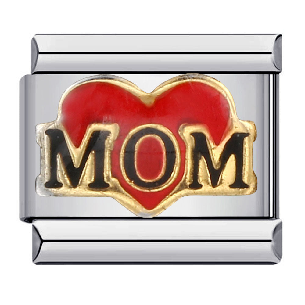 New Warm Mother's Day Series Bracelet Titanium Steel Gold Plated Welding Pattern DIY Italian Module Bracelet New Warm Mother's Day Series Bracelet Titanium Steel Gold Plated Welding Pattern DIY Italian Module Bracelet