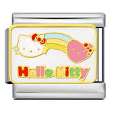 Cute Cartoon Cat Titanium Steel Welded Drip Bracelet DIY Italian Modular Charm Friendship Gift for Besties Cute Cartoon Cat Titanium Steel Welded Drip Bracelet DIY Italian Modular Charm Friendship Gift for Besties