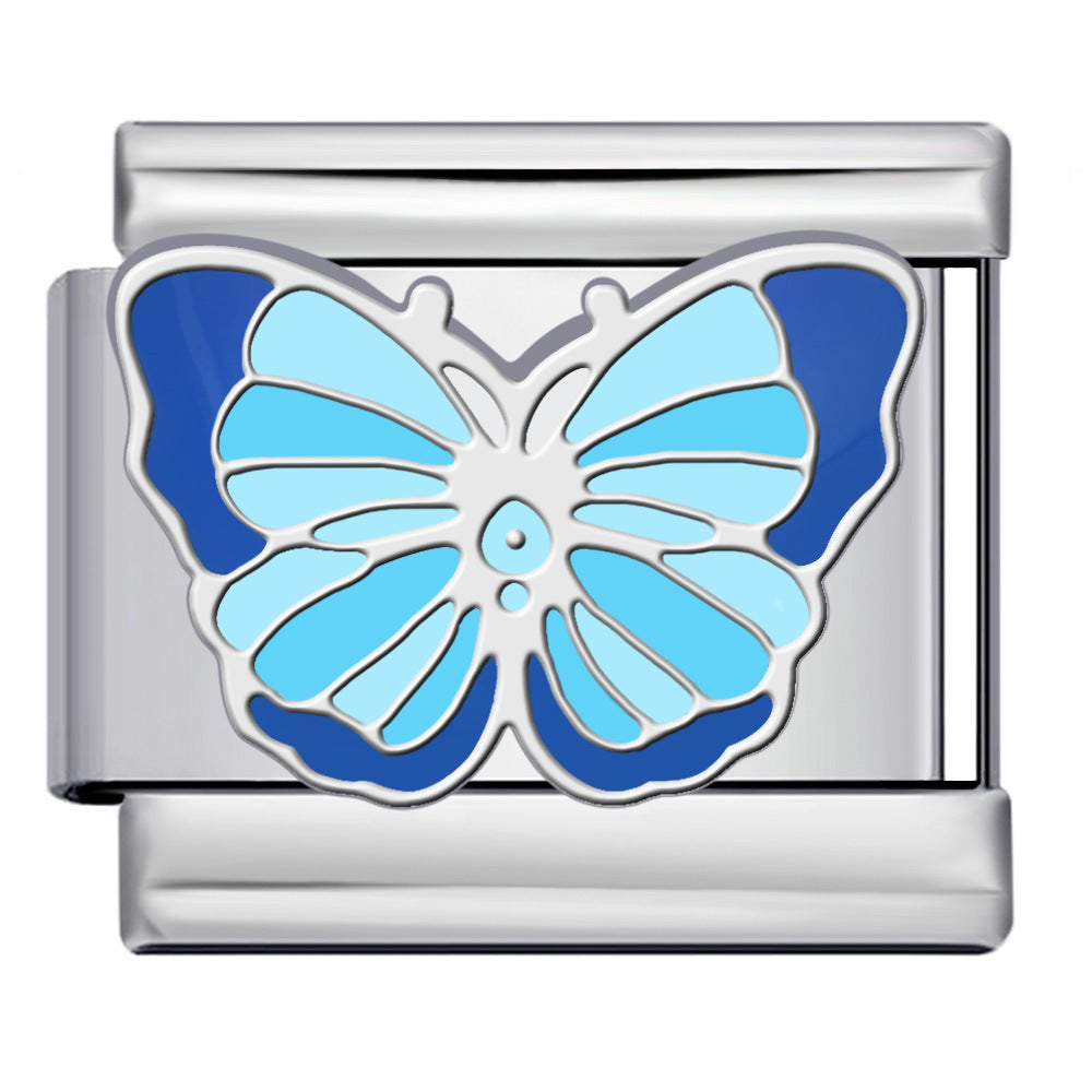 New Middle Ancient Style Series Italian Module Bracelet Titanium Steel Gold Plated Drip Oil Welding DIY Elastic Strap Chain New Middle Ancient Style Series Italian Module Bracelet Titanium Steel Gold Plated Drip Oil Welding DIY Elastic Strap Chain