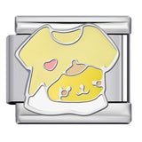 Cute Cartoon Character Series Titanium Steel Welding Drip Oil DIY Bracelet Italian Module Bracelet Accessories Wholesale Cute Cartoon Character Series Titanium Steel Welding Drip Oil DIY Bracelet Italian Module Bracelet Accessories Wholesale