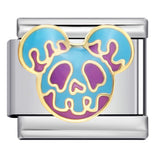 Pet Crowd Elements Italian Module Bracelet Welding Pattern Drip Oil DIY Elastic Splicing Stainless Steel Bracelet Pet Crowd Elements Italian Module Bracelet Welding Pattern Drip Oil DIY Elastic Splicing Stainless Steel Bracelet