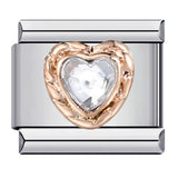 Inlaid New Titanium Steel Welding Oil Drop DIY Italian Module Bracelet Italian Charm Bracelet Inlaid New Titanium Steel Welding Oil Drop DIY Italian Module Bracelet Italian Charm Bracelet