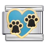 Pet Crowd Elements Italian Module Bracelet Welding Pattern Drip Oil DIY Elastic Splicing Stainless Steel Bracelet Pet Crowd Elements Italian Module Bracelet Welding Pattern Drip Oil DIY Elastic Splicing Stainless Steel Bracelet