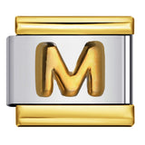 Gold Package Silver Convex Letter Italian Module Bracelet Stainless Steel DIY Elastic Splicing Strap Chain Wholesale Gold Package Silver Convex Letter Italian Module Bracelet Stainless Steel DIY Elastic Splicing Strap Chain Wholesale