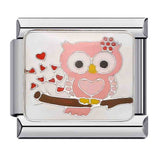 New Stainless Steel Drip Oil Cartoon DIY Italian Module Bracelet with Personalized Welding Pattern and Elastic Splicing Bracelet New Stainless Steel Drip Oil Cartoon DIY Italian Module Bracelet with Personalized Welding Pattern and Elastic Splicing Bracelet