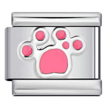 New Titanium Steel Color Dripping Oil Cat Claw Series Italian Module Bracelet DIY Elastic Splicing Bracelet New Titanium Steel Color Dripping Oil Cat Claw Series Italian Module Bracelet DIY Elastic Splicing Bracelet