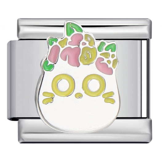 Pet Crowd Elements Italian Module Bracelet Welding Pattern Drip Oil DIY Elastic Splicing Stainless Steel Bracelet