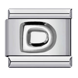 New Stainless Steel Silver Convex English Letter Italian Module Bracelet DIY Elastic Splicing Strap Chain New Stainless Steel Silver Convex English Letter Italian Module Bracelet DIY Elastic Splicing Strap Chain