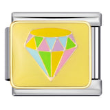 Colorful English Italian Module Bracelet Stainless Steel Welding Drip Oil DIY Jewelry Primary School Children's Gift Colorful English Italian Module Bracelet Stainless Steel Welding Drip Oil DIY Jewelry Primary School Children's Gift