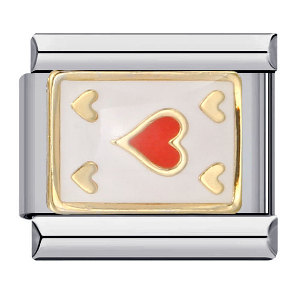 New Chess and Card Entertainment Stainless Steel Italian Module Bracelet Gold Plated Drip Oil Personalized DIY Welding Bracelet Wholesale New Chess and Card Entertainment Stainless Steel Italian Module Bracelet Gold Plated Drip Oil Personalized DIY Welding Bracelet Wholesale