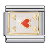 New Chess and Card Entertainment Stainless Steel Italian Module Bracelet Gold Plated Drip Oil Personalized DIY Welding Bracelet Wholesale New Chess and Card Entertainment Stainless Steel Italian Module Bracelet Gold Plated Drip Oil Personalized DIY Welding Bracelet Wholesale