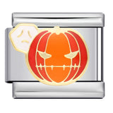 Cross Border Halloween Italian Module Bracelet Gothic Titanium Steel Welding Drip Oil DIY Bracelet Cross Border Halloween Italian Module Bracelet Gothic Titanium Steel Welding Drip Oil DIY Bracelet