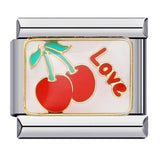 New Stainless Steel Welding Drip Oil Cartoon DIY Italian Module Bracelet Italian Module New Stainless Steel Welding Drip Oil Cartoon DIY Italian Module Bracelet Italian Module