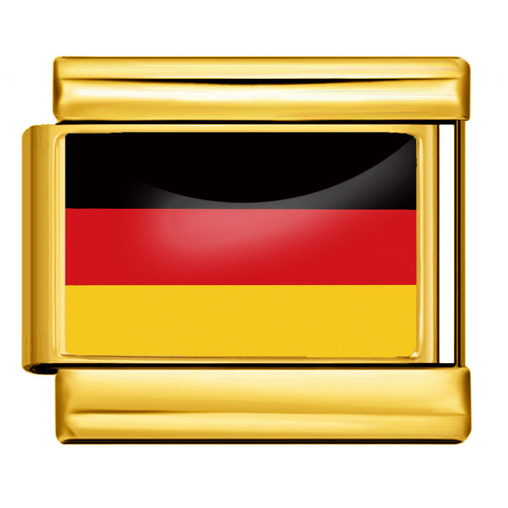 Gold Base World Flag Photo Resin Italian Charm Bracelet DIY Stainless Steel Stretch Watch Band Wristband Gold Base World Flag Photo Resin Italian Charm Bracelet DIY Stainless Steel Stretch Watch Band Wristband