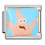 European and American Anime Italian Module Bracelet Stainless Steel Welding Gold Plating Drip Oil Cartoon DIY Elastic Splicing Bracelet European and American Anime Italian Module Bracelet Stainless Steel Welding Gold Plating Drip Oil Cartoon DIY Elastic Splicing Bracelet