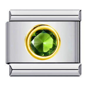 New Circle Colored Stone Italian Module Bracelet Stainless Steel Welding DIY Simple Fashion Bracelet Strap Chain New Circle Colored Stone Italian Module Bracelet Stainless Steel Welding DIY Simple Fashion Bracelet Strap Chain