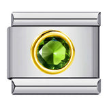 New Circle Colored Stone Italian Module Bracelet Stainless Steel Welding DIY Simple Fashion Bracelet Strap Chain New Circle Colored Stone Italian Module Bracelet Stainless Steel Welding DIY Simple Fashion Bracelet Strap Chain